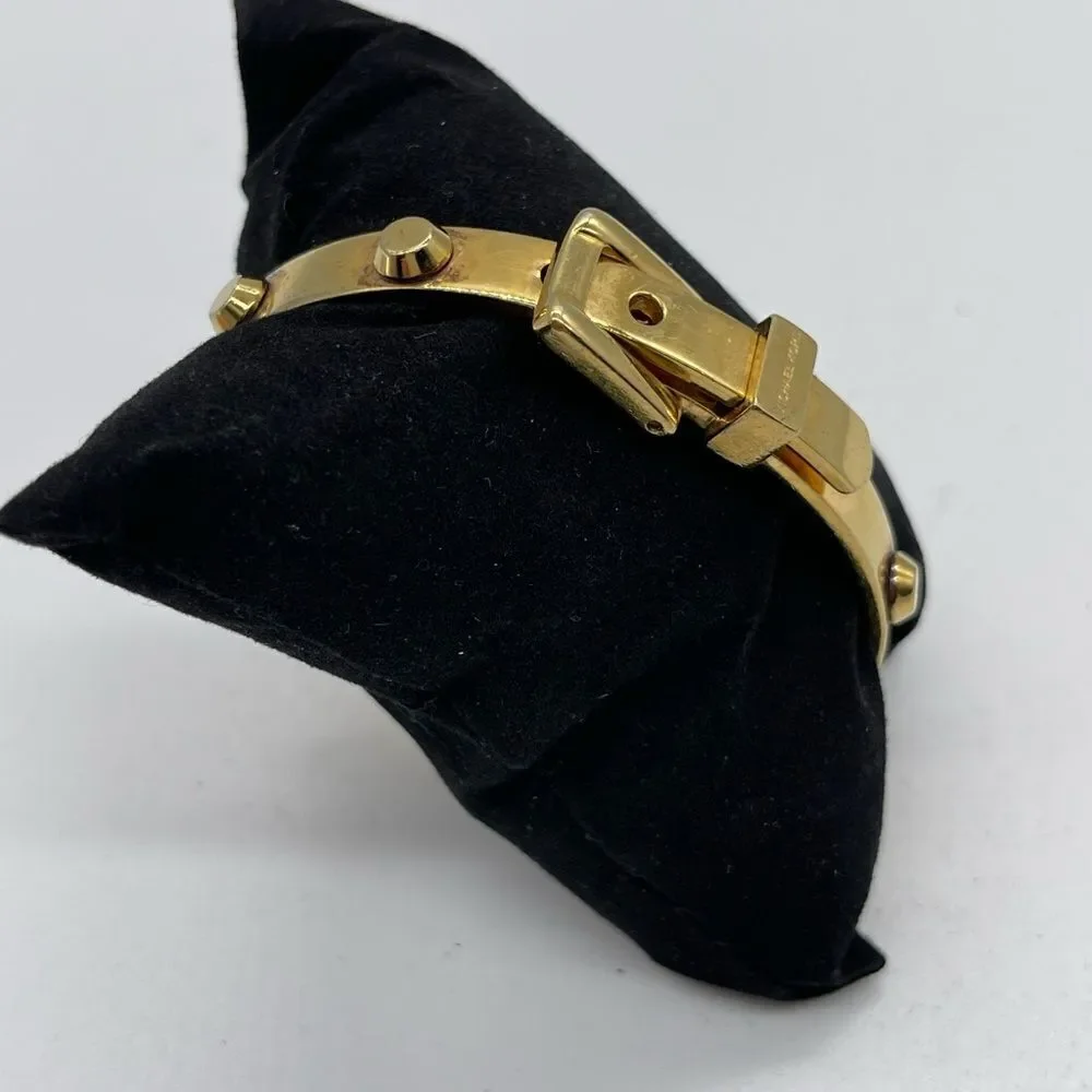 Michael Kors Gold Astor Stud Buckle Bangle
